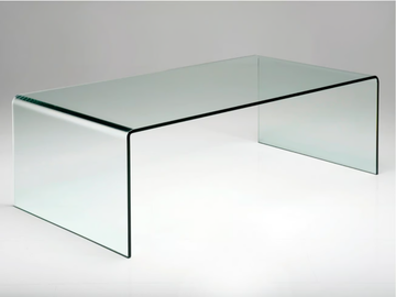 CLEAR CLUB BASIC - Rectangular glass coffee table by KARE Design - view 2